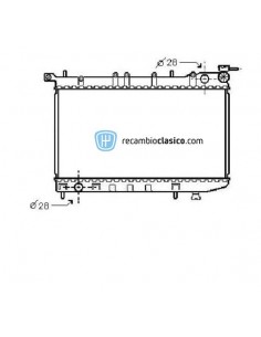 Comprar Radiador refrigeración NISSAN Sunny N14 1.4i/1.6i 16v