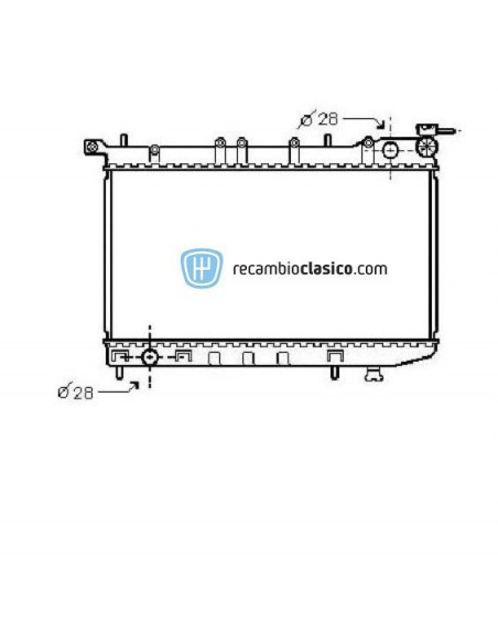 Comprar Radiador refrigeración NISSAN Sunny N14 1.4i/1.6i 16v