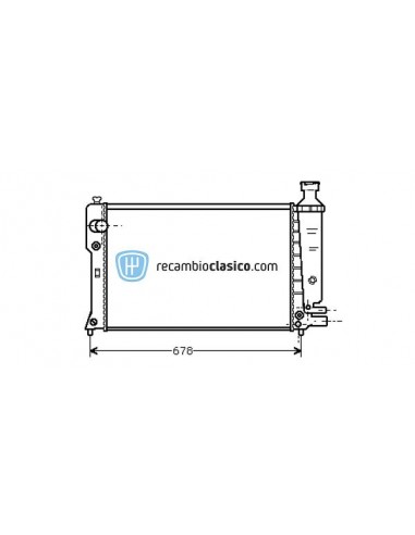 Comprar Radiador refrigeración PEUGEOT 405 1.9D (91-92) online