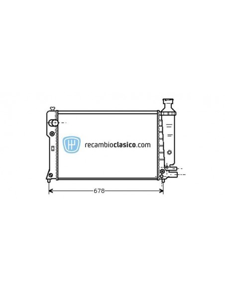 Comprar Radiador refrigeración PEUGEOT 405 1.9D (91-92) online