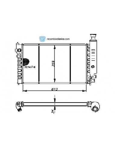 Comprar Radiador refrigeración PEUGEOT 405 1.6 +AC / 1.9 D