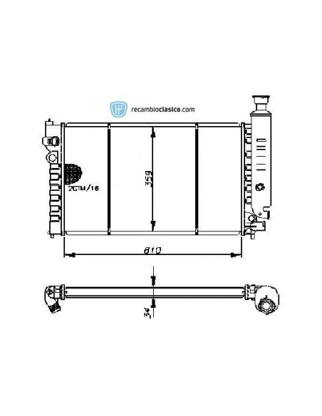 Comprar Radiador refrigeración PEUGEOT 405 1.6 +AC / 1.9 D