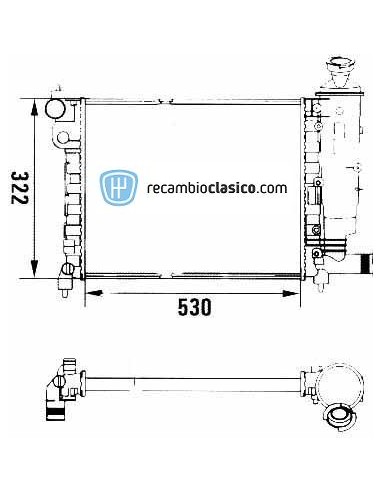 Comprar Radiador refrigeración PEUGEOT 106 I/II XSI AC online