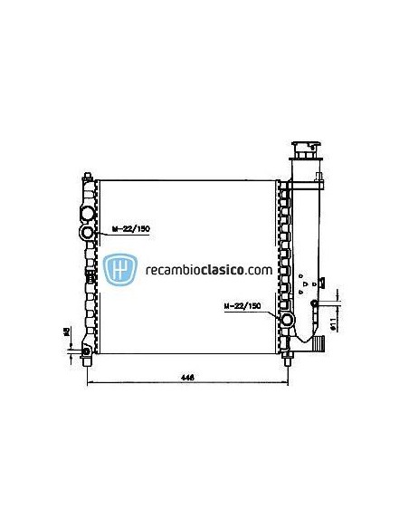 Comprar Radiador refrigeración PEUGEOT 309 PROFIL -89 online Comprar Radiador refrigeración PEUGEOT 309 PROFIL -89 online