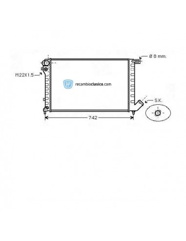 Comprar Radiador refrigeración PEUGEOT 306 Diesel/HDI A.C. 98-