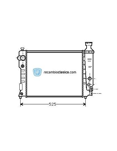 Comprar Radiador refrigeración PEUGEOT 405 II 1.6 GL/SR 92-95