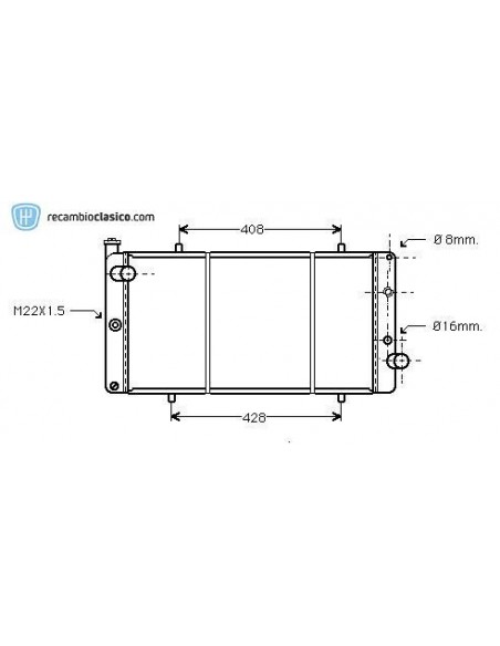 Comprar Radiador refrigeración PEUGEOT 309 1.9 Comprar Radiador refrigeración PEUGEOT 309 1.9