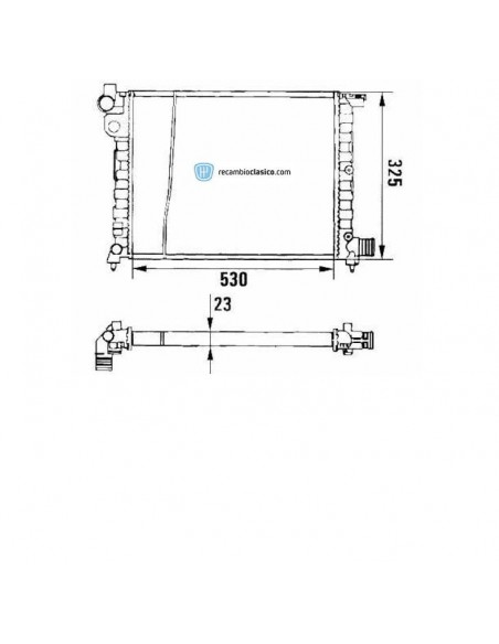 Comprar Radiador refrigeración PEUGEOT 106 1.4 Diesel 92- online