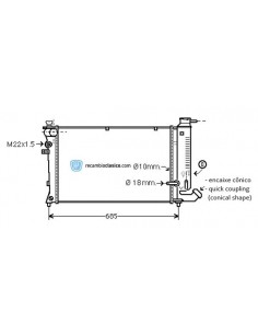 Comprar Radiador refrigeración PEUGEOT 306 TD 95-98 online