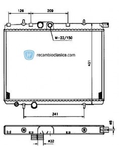 Comprar Radiador refrigeración PEUGEOT 206 D online