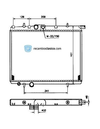 Comprar Radiador refrigeración PEUGEOT 206 D online