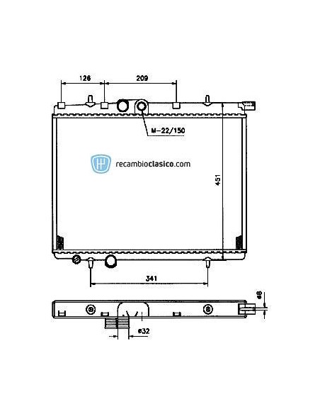 Comprar Radiador refrigeración PEUGEOT 206 D online