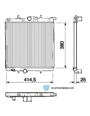 Comprar Radiador refrigeración PEUGEOT 206 online