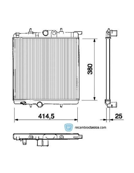 Comprar Radiador refrigeración PEUGEOT 206 online