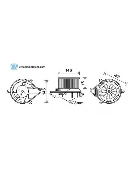 Comprar Ventilador de habitáculo PEUGEOT 306 93-01 online