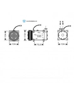 Comprar Compresor aire acondicionado PEUGEOT 106 96- / 206 98-