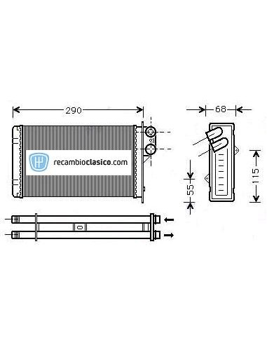 Comprar radiador de calefacción PEUGEOT 405 I online