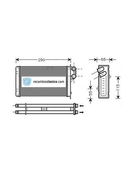 Comprar radiador de calefacción PEUGEOT 405 I online