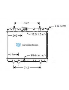 Comprar Radiador refrigeración PEUGEOT 206 D online