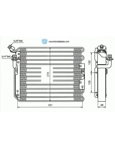 Comprar Condensador aire acondicionado PORSCHE 911 3.3/3.6/3.8