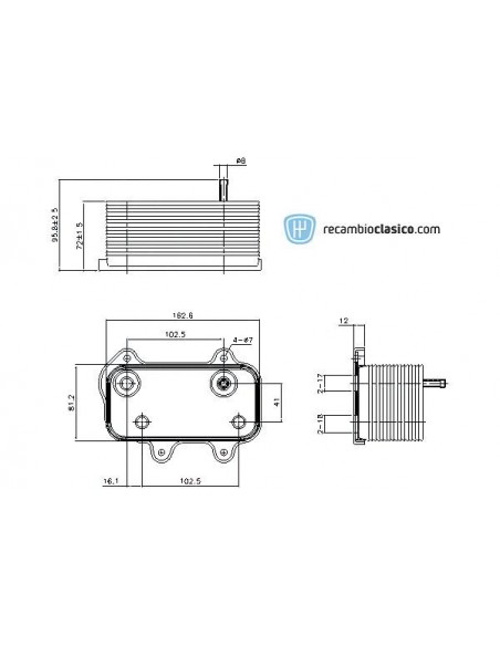 Comprar Radiador de aceite PORSCHE Boxster (986/987) Comprar Radiador de aceite PORSCHE Boxster (986/987)