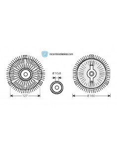 Comprar embrague viscoso de ventilador Omega 2.3D 87-93 / OPEL