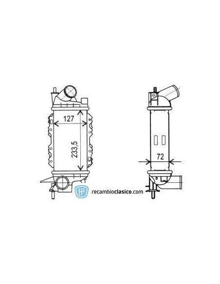 Comprar Intercooler OPEL Vectra B 1.7 TD 95-98 online