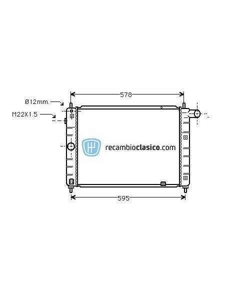 Comprar Radiador refrigeración OPEL Kadett E 1.7D 89- online