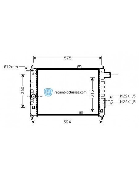 Comprar Radiador refrigeración OPEL Kadett D /ASCONA(C) 1.6/1.8