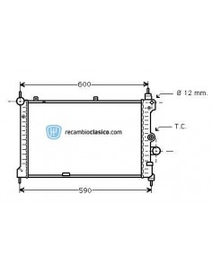 Comprar Radiador refrigeración OPEL Astra F 1.7 TD 91-96 /