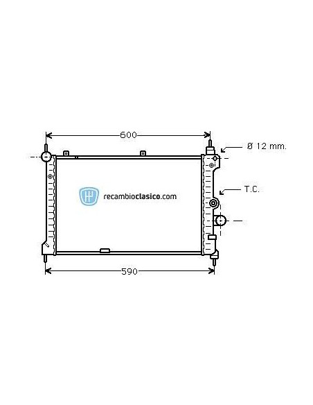 Comprar Radiador refrigeración OPEL Astra F 1.7 TD 91-96 /