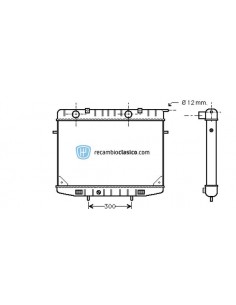 Radiador refrigeración OPEL Frontera A 2.0 OPEL Frontera A 2.3 TD OPEL Frontera A 2.4 1302058 6302033 2