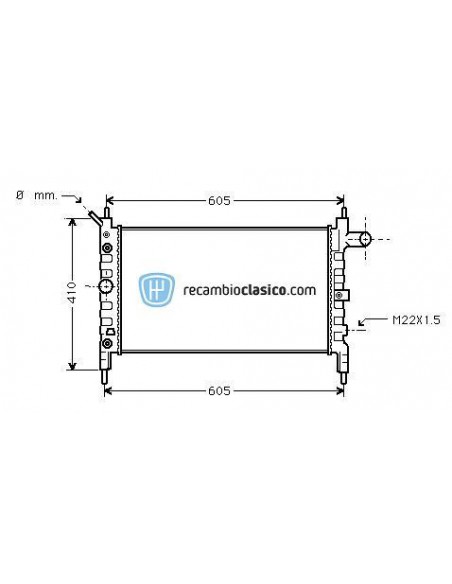Comprar Radiador refrigeración OPEL Astra F 1.4/.16 AUT 91-98