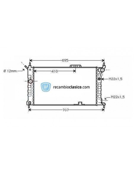 Comprar Radiador refrigeración OPEL Astra F 1.4/1.6 AC 92-97