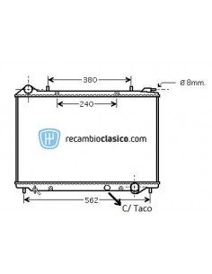 Radiador refrigeración refrigeración OPEL Frontera B 2200 DTi 1302111 1302084 2