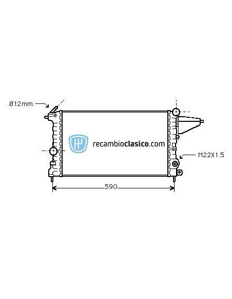 Comprar Radiador refrigeración Opel Vectra A 1.4/1.6 online