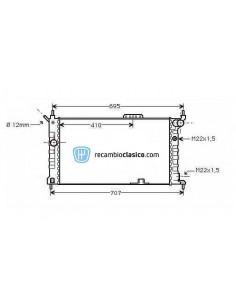 Comprar Radiador refrigeración OPEL Astra F 1.4/1.6 AC 92-97