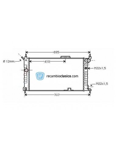 Comprar Radiador refrigeración OPEL Astra F 1.4/1.6 AC 92-97