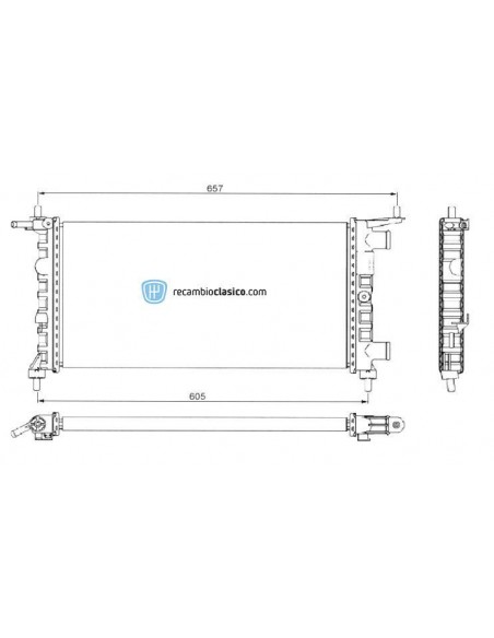 Comprar Radiador refrigeración OPEL Corsa B 1.0 12v (3 Cil.)