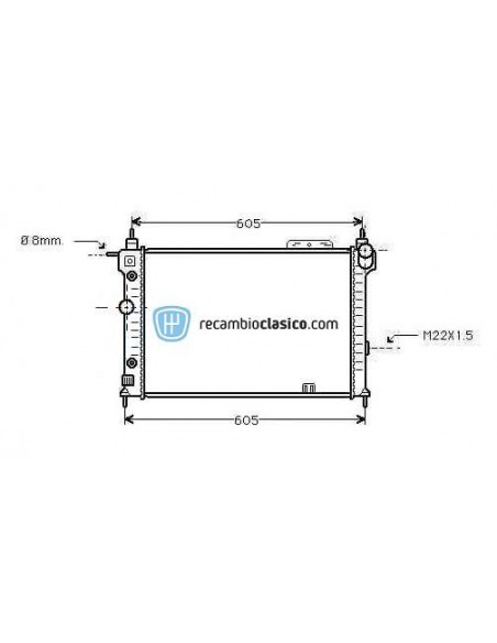 Comprar Radiador refrigeración OPEL Astra F 1.4/1.6/1.8/2.0