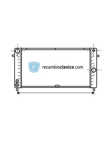 Radiador refrigeración OPEL Corsa A 1.5D 819388 desde 1987 hasta 1993