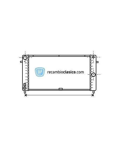 Radiador refrigeración OPEL Corsa A 1.5D 819388 desde 1987 hasta 1993