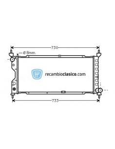 Radiador refrigeración OPEL Corsa B 1.5D TD OPEL Combo B 1.5D  90410049 2