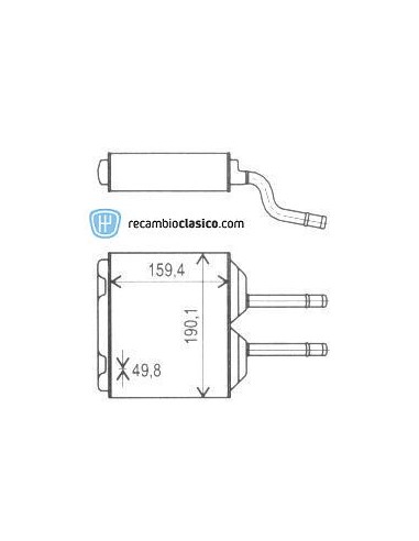 Comprar radiador de calefacción OPEL Corsa B 93-00 / Combo B