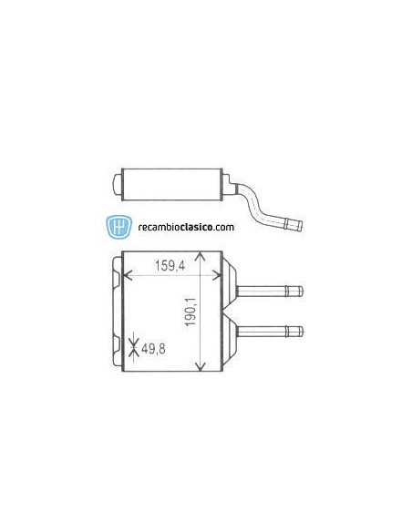 Comprar radiador de calefacción OPEL Corsa B 93-00 / Combo B