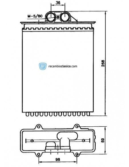 Comprar radiador de calefacción Opel Vectra B +AC 95- online