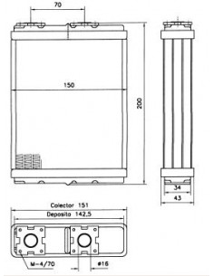 Comprar radiador de calefacción OPEL Frontera A 2.0 / 2.5 TDS /
