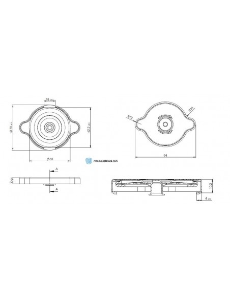 Comprar Tapón de radiador Renault 4L online