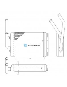 Comprar radiador de calefacción RENAULT Twingo 92- online