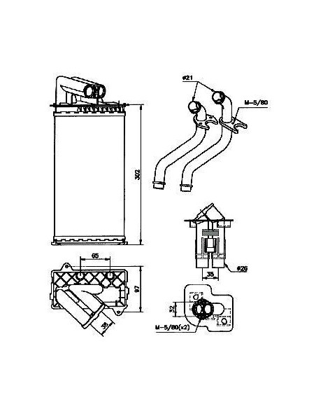 Comprar radiador de calefacción RENAULT Laguna 93- online